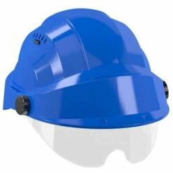CASQUE 'ORIZON' BLEU VISIERE BLEUE AVEC LUNETTE SOFOP TALIAPLAST - 563744--