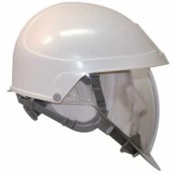 Casque De Protection Avec écran Bulle Intégré IDRA2 Blanc Jugulaire 4pts - AUBOUEIX