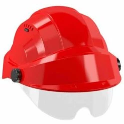 CASQUE 'ORIZON' ROUGE VISIERE ROUGE AVEC LUNETTE SOFOP TALIAPLAST - 563766--