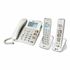 GEEMARC Téléphone AMPLIDECT Combi 295 + Photodect 295 - Blanc