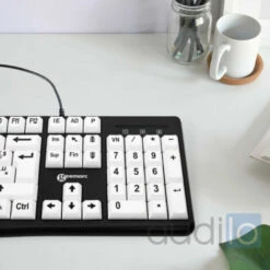Geemarc Clavier Confort Visuel Blanc Lettre Noire -Protection auditive et tête Soldes 2022 18731078 4