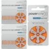 PowerOne 13 : Piles Auditives Sans Mercure, 20 Plaquettes - Orange