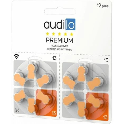 120 Piles Auditives Audilo Type 13 (lot De 20 Plaquettes) - Orange 6 120 Piles Auditives Audilo Type 13 (lot De 20 Plaquettes) - Orange – Image 4