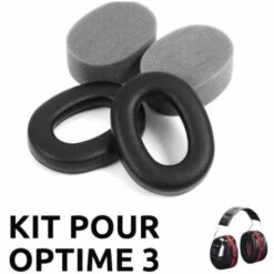 Kit D'Hygiène Pour Casque Anti-Bruit Peltor Optime 3 - Noir