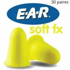 3M - Bouchons Anti-Bruit (39 DB) Mousse 3M EARsoft FX, 30 Paires - Jaune