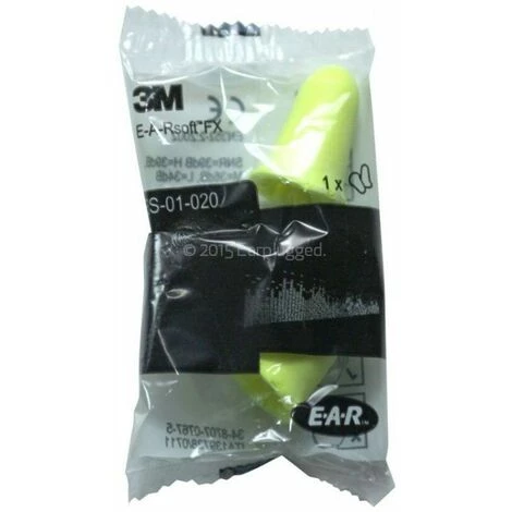 3M - Bouchons Anti-Bruit (39 DB) Mousse 3M EARsoft FX, 30 Paires - Jaune 4 3M - Bouchons Anti-Bruit (39 DB) Mousse 3M EARsoft FX, 30 Paires - Jaune – Image 2