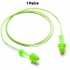 Bouchons D'Oreille 33 DB Moldex Twisters Trio Cord, 1 Paire - Vert