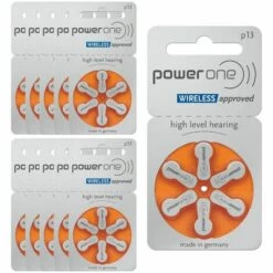 PowerOne 13 : Piles Auditives Sans Mercure, 10 Plaquettes - Orange