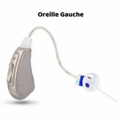 SONOTONE.FR Aide Auditive Sonotone RIC Gauche (amplificateur +35dB) - Oreille Gauche - Doré