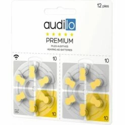 120 Piles Auditives Audilo Type 10 (lot De 20 Plaquettes) - Jaune -Protection auditive et tête Soldes 2022 19861221 4