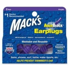 MACK'S Bouchon D'Oreille Waterproof, Aqua Block, Mauve - Violet -Protection auditive et tête Soldes 2022 19861241 3