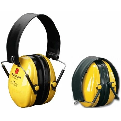 Casque Antibruit Peltor Optime 1 (27 DB), Version Pliable - Jaune 4 Casque Antibruit Peltor Optime 1 (27 DB), Version Pliable - Jaune – Image 2
