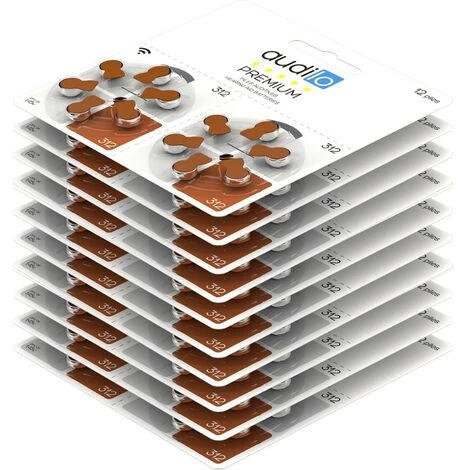 120 Piles Auditives Audilo Type 312 (lot De 20 Plaquettes) 4 120 Piles Auditives Audilo Type 312 (lot De 20 Plaquettes) – Image 2