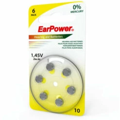 Piles Auditives Earpower A10, 5 Plaquettes - Jaune -Protection auditive et tête Soldes 2022 19861313 3