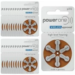 PowerOne 312 : Piles Auditives Sans Mercure, 20 Plaquettes