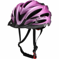 LIXADA Casque De Velo Respirant, Avec Feu Arriere, Violet -Protection auditive et tête Soldes 2022 19892843 5