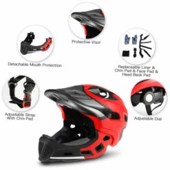 LIXADA Casque De Velo Amovible Pour Enfants, Rouge 11 LIXADA Casque De Velo Amovible Pour Enfants, Rouge -Protection auditive et tête Soldes 2022 19893001 5