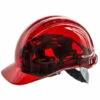 Casque De Chantier Translucide PEAKVIEW Portwest Rouge Unique