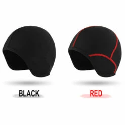 ARSUXEO Sports De Plein Air Hommes Cyclisme Cap Velo Casque De Velo Liner Courir Ski Toison Coupe-Vent Bandana Caps Chapeau D'Hiver, Noir, M -Protection auditive et tête Soldes 2022 20757305 3