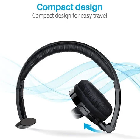 DEVENIRRICHE Casque Bluetooth Sur La Tête Boom Mic Casque Sans Fil Casque Antibruit Pour Chauffeur De Camion 4 DEVENIRRICHE Casque Bluetooth Sur La Tête Boom Mic Casque Sans Fil Casque Antibruit Pour Chauffeur De Camion – Image 2