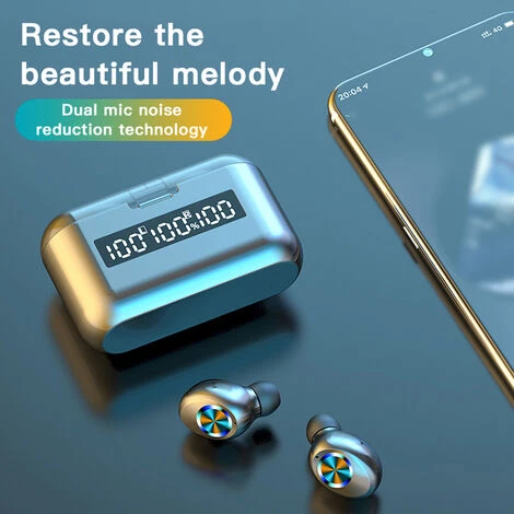 ASUPERMALL Touching Controle Du Casque Batterie Affichage Ecouteurs Ecouteurs Bt 5.0 Casque Sans Fil Sport Avec Oreillettes Charge Box 5 ASUPERMALL Touching Controle Du Casque Batterie Affichage Ecouteurs Ecouteurs Bt 5.0 Casque Sans Fil Sport Avec Oreillettes Charge Box – Image 3