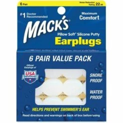 MACK'S Bouchon Silicone Souple Macks Multiusage (6 Paires) Item 7 - Blanc