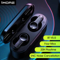 1MORE Xiaomi 1Plus Omthing Tws Ecouteurs Intra-Auriculaires Eo002 Bt V5.0 Touch Control Basse Stereo Antibruit 20H Enc Playtime Sports Business Oreillettes Avec Mics, Noir 9 1MORE Xiaomi 1Plus Omthing Tws Ecouteurs Intra-Auriculaires Eo002 Bt V5.0 Touch Control Basse Stereo Antibruit 20H Enc Playtime Sports Business Oreillettes Avec Mics, Noir -Protection auditive et tête Soldes 2022 25832299 3