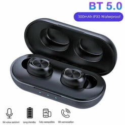 ASUPERMALL B5 Mini Tws Bt Sans Fil Bt Ecouteur V5.0 Touch Control Oreillettes 9D Etanche Musique Stereo Casque Binaural Appel Avec Le Cas De Charge, Noir 11 ASUPERMALL B5 Mini Tws Bt Sans Fil Bt Ecouteur V5.0 Touch Control Oreillettes 9D Etanche Musique Stereo Casque Binaural Appel Avec Le Cas De Charge, Noir -Protection auditive et tête Soldes 2022 25866896 5