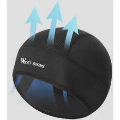 WEST BIKING Summer Equitation Soie De Glace Coupe-Vent Tete De Chemise De Casque A Effet De Meche Capuchon Section Mince, Noir -Protection auditive et tête Soldes 2022 28060770 3