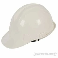 SILVERLINE Casque De Sécurité, Blanc, Blanc