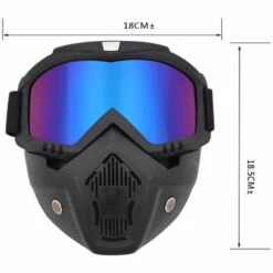 ASUPERMALL Lunettes Amovibles Casque De Course De Moto, Pare-Brise D'Alpinisme, Masque De Moto Retro, Resistance Aux Chocs, Jaune -Protection auditive et tête Soldes 2022 32932862 3