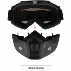 ASUPERMALL Lunettes Amovibles Casque De Course De Moto, Pare-Brise D'Alpinisme, Masque De Moto Retro, Resistance Aux Chocs, Jaune -Protection auditive et tête Soldes 2022 32932862 5