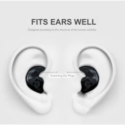 ASUPERMALL Bouchons D'Oreille De Natation Bouchons D'Oreille De Natation En Silicone Reutilisables Impermeables Bouchons D'Oreille De Natation Adultes, Bleu - Bleu -Protection auditive et tête Soldes 2022 33603193 5