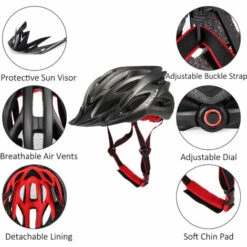 LIXADA Casque De Velo Respirant Avec Pare-Soleil, Casque De Velo Monobloc 22 Trous (Version Mate), Blanc 11 LIXADA Casque De Velo Respirant Avec Pare-Soleil, Casque De Velo Monobloc 22 Trous (Version Mate), Blanc -Protection auditive et tête Soldes 2022 34050648 5