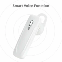 ASUPERMALL Ecouteur Mains Libres Sans Fil Avec Microphone A Reduction De Bruit Mics Casque 6-8 Heures De Conversation Avec Crochet D'Oreille Unique Pour Telephones Portables, Blanc - Blanc -Protection auditive et tête Soldes 2022 35006010 5