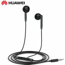 Huawei Am116 Ecouteurs Demi-Intra-Auriculaires Ecouteurs Filaires Avec Mic / Controle Du Volume Ecouteurs Legers Avec Prise Casque 3,5 Mm Pour Le Travail / Les Deplacements / Les Sports, Noir - Noir -Protection auditive et tête Soldes 2022 35006045 2