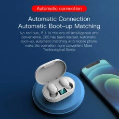 ASUPERMALL E6S Bt5.1 Ecouteurs Sans Fil 6D Hifi Stero Sound Ipx4 Ecouteurs Intra-Auriculaires Etanches A La Transpiration Ecouteurs Intra-Auriculaires Etanches A La Transpiration Controle Tactile Intelligent Double Canal D'Appel Type-C Casque De Sport De Basse Compa -Protection auditive et tête Soldes 2022 35006540 4