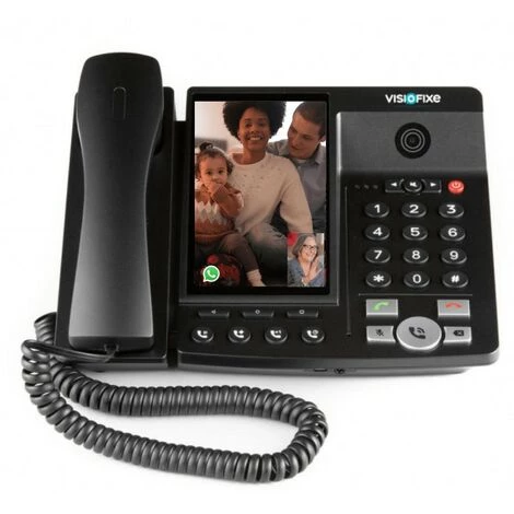 AUDILO Telephone Fixe Senior Visiofixe A20 Avec Whatsapp - Noir 3 AUDILO Telephone Fixe Senior Visiofixe A20 Avec Whatsapp - Noir