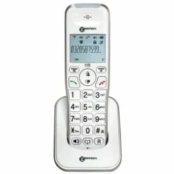 Téléphones Fixes Senior Sans Fil Geemarc 295 Quatro - Blanc -Protection auditive et tête Soldes 2022 35119554 3