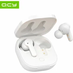 Ecouteurs Qcy T13 Tws Ecouteurs Sans Fil Bt5.1 Avec Reduction Du Bruit A 4 Microphones / Fenetre Contextuelle Connexion Rapide / Double Hotes / Casque A Commande Tactile, Blanc -Protection auditive et tête Soldes 2022 35184612 3