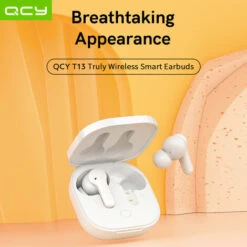 Ecouteurs Qcy T13 Tws Ecouteurs Sans Fil Bt5.1 Avec Reduction Du Bruit A 4 Microphones / Fenetre Contextuelle Connexion Rapide / Double Hotes / Casque A Commande Tactile, Blanc -Protection auditive et tête Soldes 2022 35184612 4