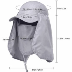ASUPERMALL Sports De Plein Air Randonnee Pare-Soleil Anti-Ultraviolet Visage Couvre-Cou Peche Chapeau De Soleil, Kaki 11 ASUPERMALL Sports De Plein Air Randonnee Pare-Soleil Anti-Ultraviolet Visage Couvre-Cou Peche Chapeau De Soleil, Kaki -Protection auditive et tête Soldes 2022 35350426 5