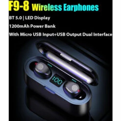 ASUPERMALL Bt5.0 Ecouteurs Sans Fil Ecouteurs Intra-Auriculaires Affichage Led / Reduction Du Bruit Cvc / Controle Tactile / Son Stereo Hifi / Casque De Batterie Externe 1200Mah Avec Casque Micro Compatible Avec Andriod Ios, Blanc - Blanc -Protection auditive et tête Soldes 2022 35416870 3