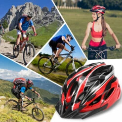 Casque De Velo Lixada HT-12, Casque D'equitation Avec Mise A Niveau Legere, 1 # Rouge Et Noir -Protection auditive et tête Soldes 2022 35538266 4