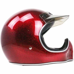 ASUPERMALL Pare-Soleil Universel A 5 ​​Boutons, Adapte Au Pare-Soleil A Rabat Coupe-Vent Pour Casque De Moto A Bouche Ouverte, Visiere De Casque De Moto, Rouge -Protection auditive et tête Soldes 2022 35609395 4