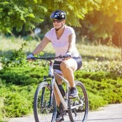 BARES Casque De Vélo - Casque De Vélo Réglable Avec Visière Amovible, Casque Respirant Pour Le Cyclisme Sur Route Et Le VTT, 58-62cm，bleu -Protection auditive et tête Soldes 2022 35847624 5