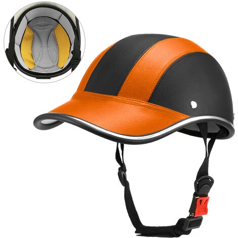 HAPPYSHOPPING Sports De Plein Air Cyclisme Casque De Securite Casquette De Baseball Chapeau Pour Moto Scooter De Velo, Modele: Orange - Modele:Orange 4 HAPPYSHOPPING Sports De Plein Air Cyclisme Casque De Securite Casquette De Baseball Chapeau Pour Moto Scooter De Velo, Modele: Orange - Modele:Orange – Image 2