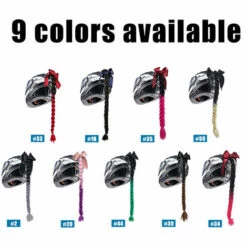 HAPPYSHOPPING Casque De Rampe De Degrade De Motos Decorer Des Tresses Tresses De Casque De Moto Retro, Modele: 46 -Protection auditive et tête Soldes 2022 36054194 3