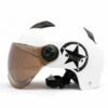 HAPPYSHOPPING Casque De Moto Demi-ouvert Visage Taille Reglable Protection Gear Head Casques Unisexe Blanc, Modele: Blanc 16 2 HAPPYSHOPPING Casque De Moto Demi-ouvert Visage Taille Reglable Protection Gear Head Casques Unisexe Blanc, Modele: Blanc 16 -Protection auditive et tête Soldes 2022 36054995 1