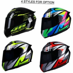 HAPPYSHOPPING Casque De Moto Integral Rapid Street Casque Unisexe Adulte Cool Rider Equipment Four Seasons New Street Touring Casque De Moto Style C Taille M, Modele: 19 -Protection auditive et tête Soldes 2022 36106225 4